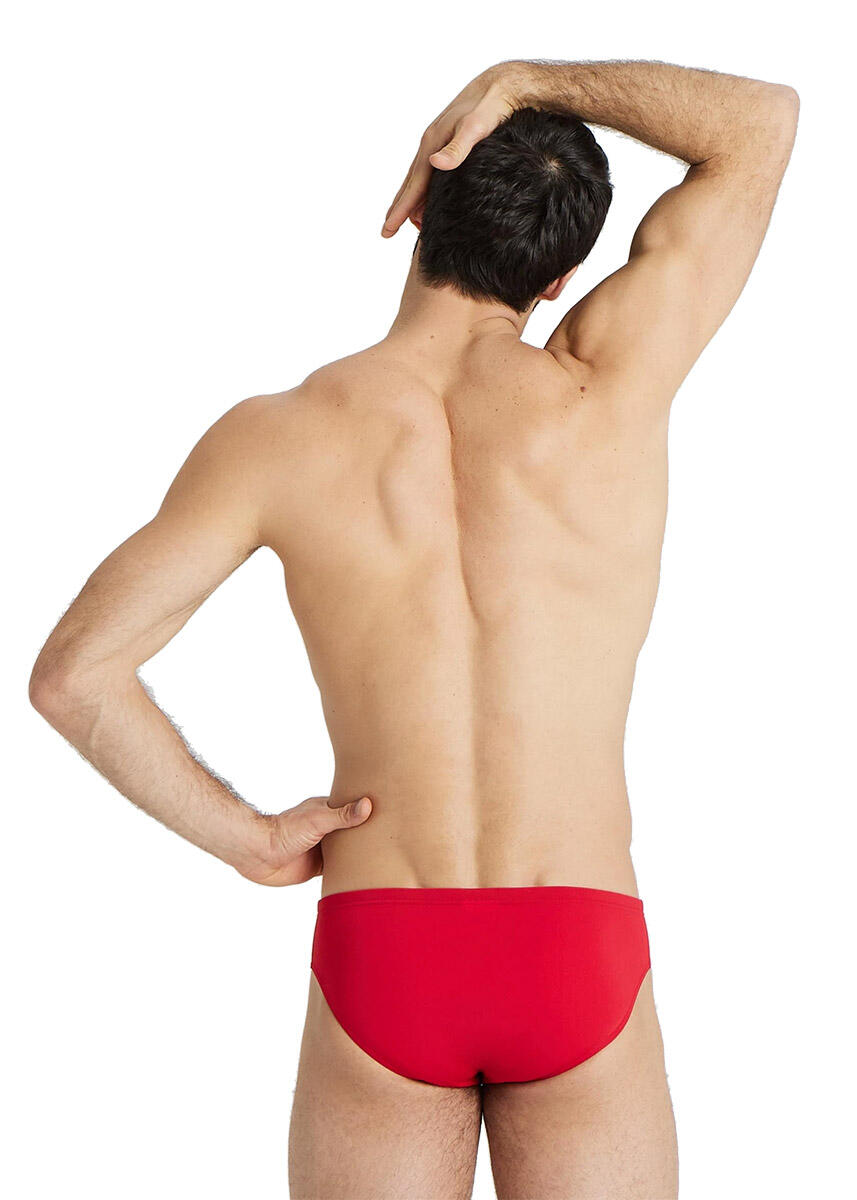 Slip de bain Arena Team Solid - Rouge/Blanc - Taille UK 26 2/7