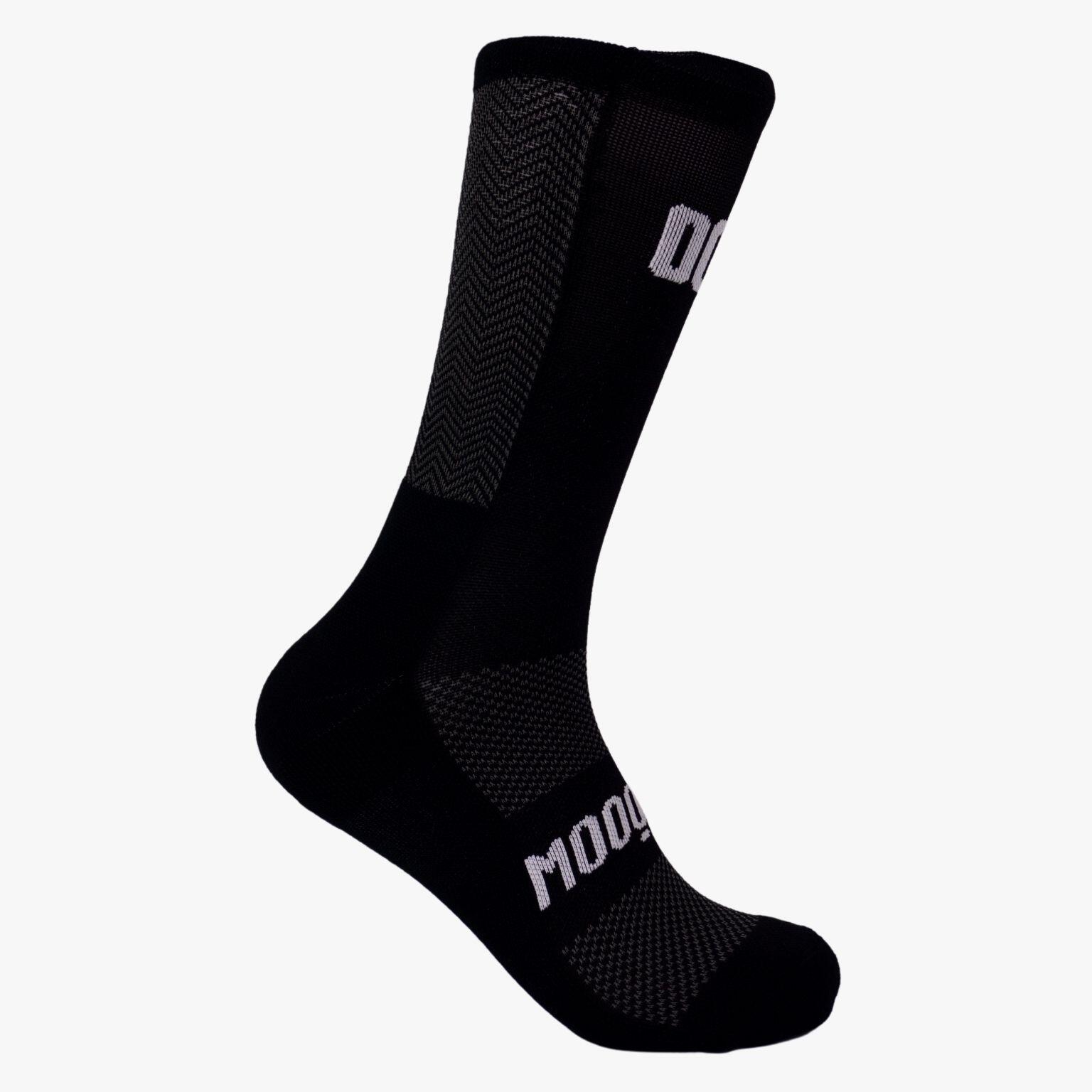 MOOQUER Meias Running e Trail Running Preto Reforçadas Mooquer Black Trail Corsa