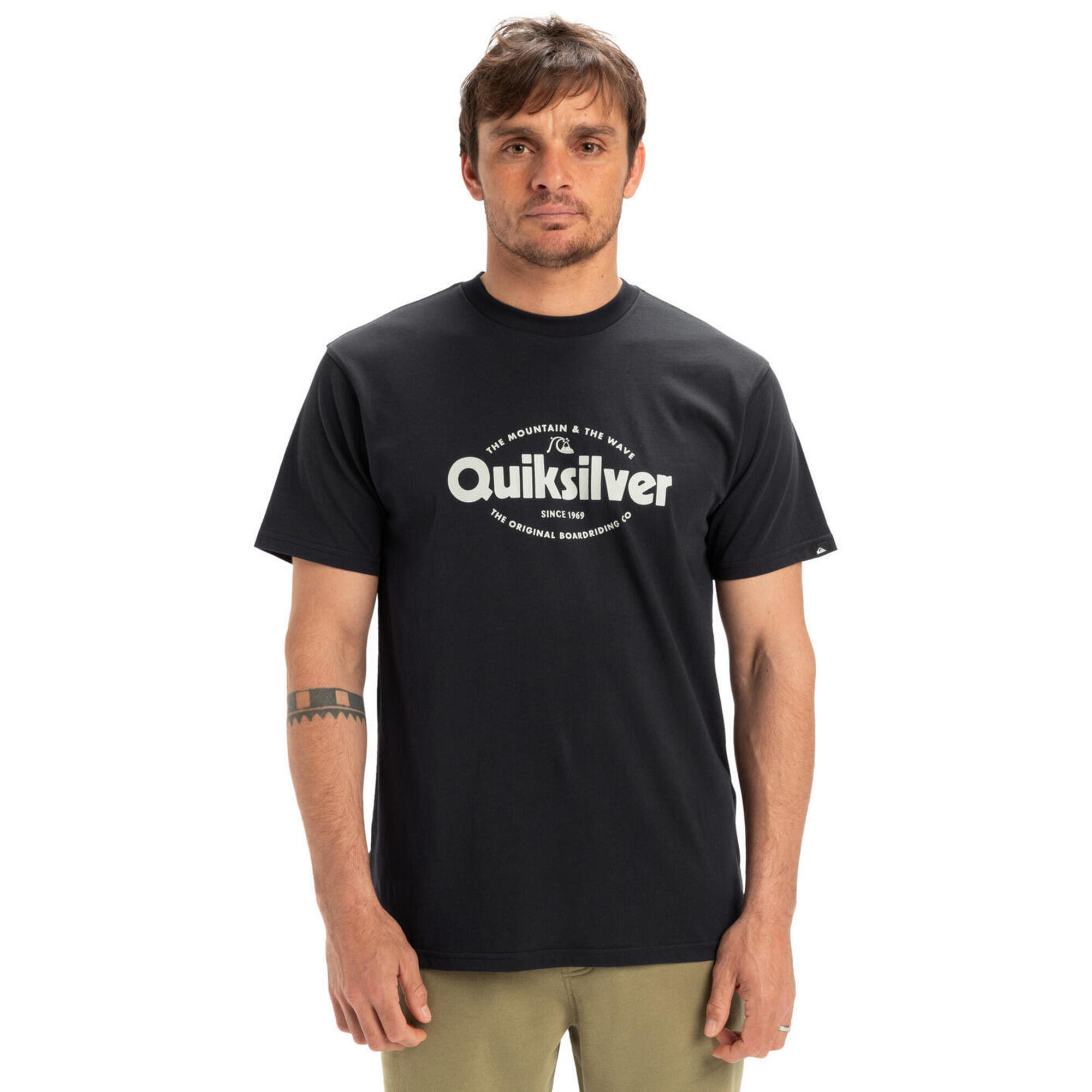 Quiksilver - T-shirt À Manches Courtes Ev Shape All Day Noir Homme - T-shirt Manches Courtes - Bleu - Decathlon