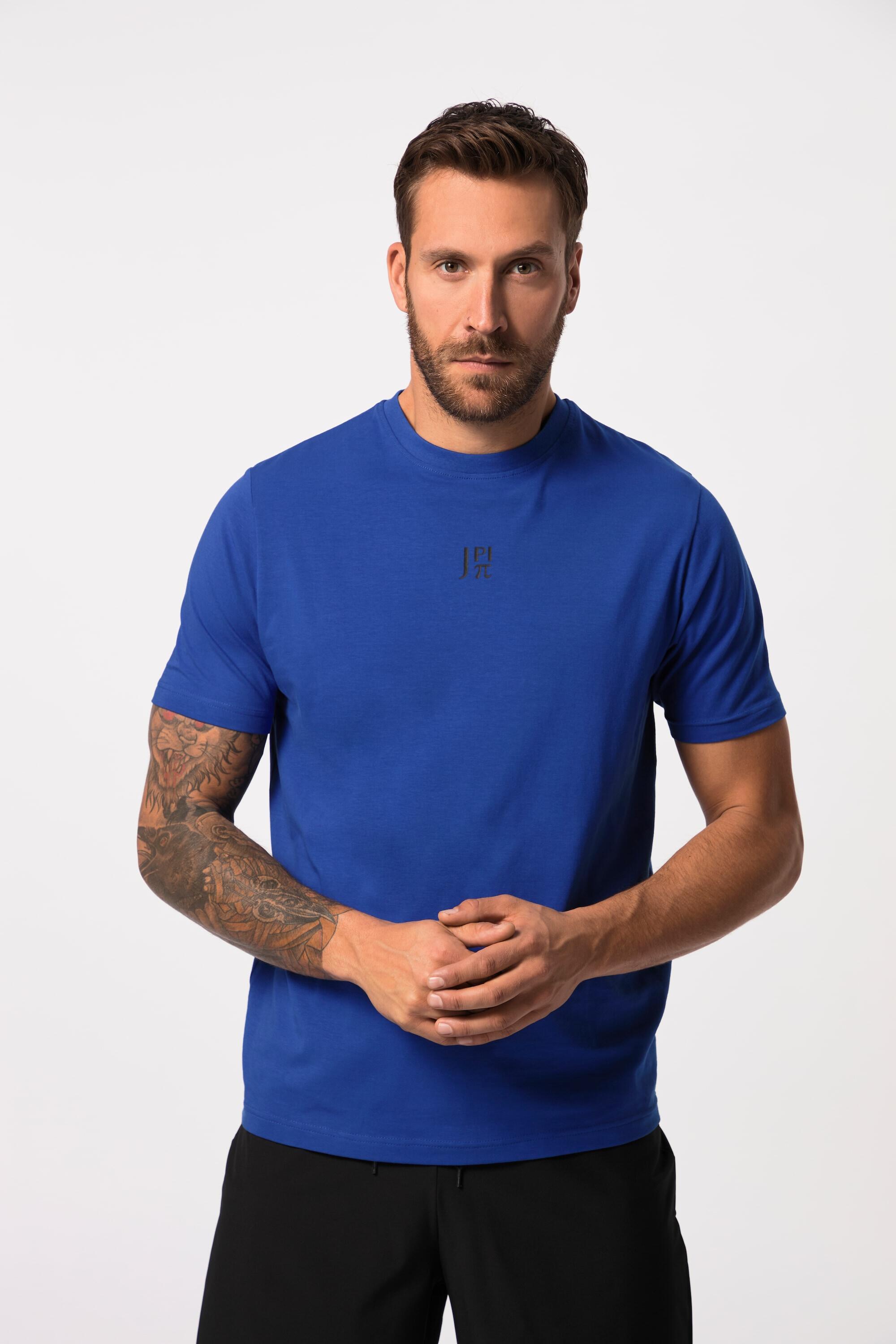 JAY-PI T-shirt fitness JAY-PI uomo girocollo manica corta blu 95% cotone