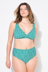 Femme Bas de bikini shorty taille haute imprimé Ikat