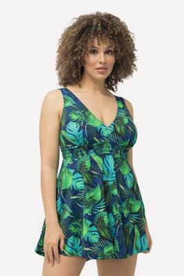 Damen Badekleid Dschungel Softcups Träger verstellbar
