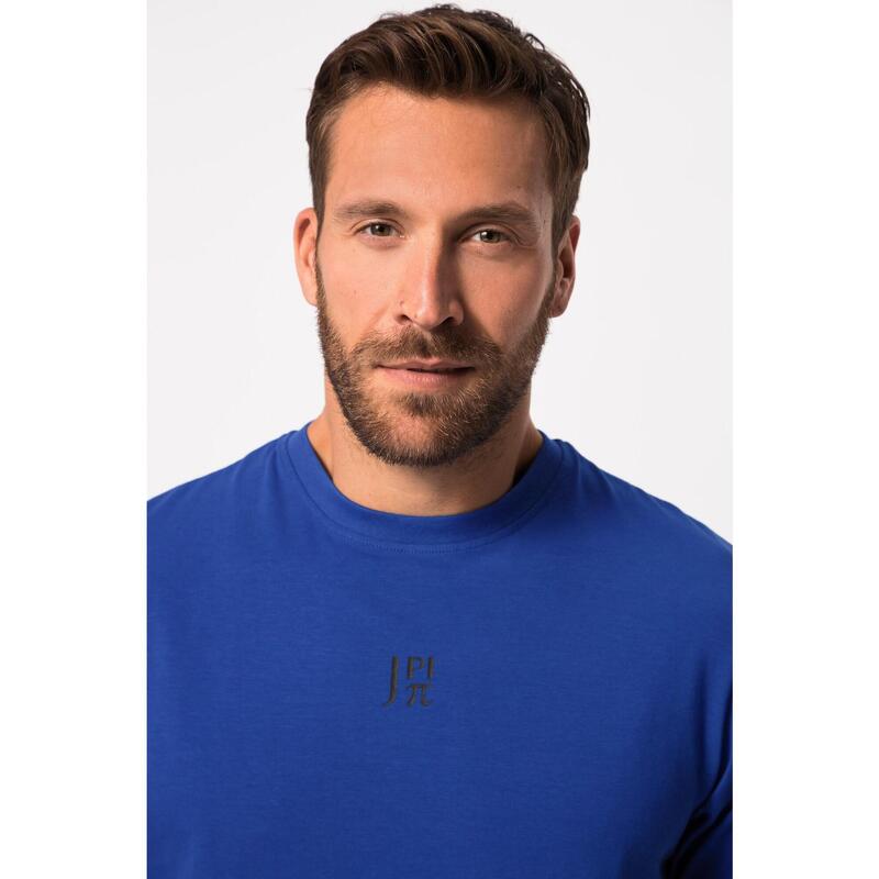 Męski T-shirt fitness okrągły dekolt rękaw 1/2 nadruk z tyłu