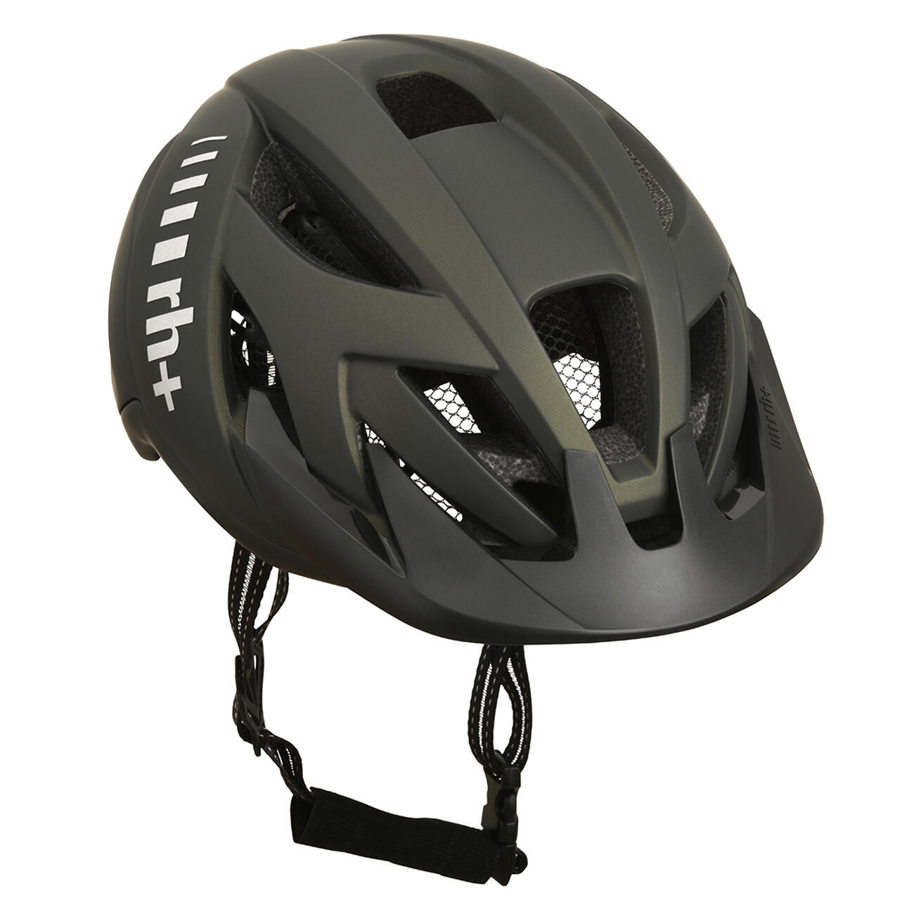 RH+ RH+ Helmet Bike 3in1 Fietshelm MAT OLIJFGROEN METAAL L/XL 5/7