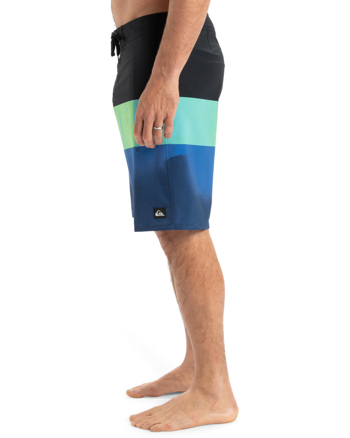 Boardshort SURFSILK STRAIGHT LEG 20" Bleu Homme 3/4