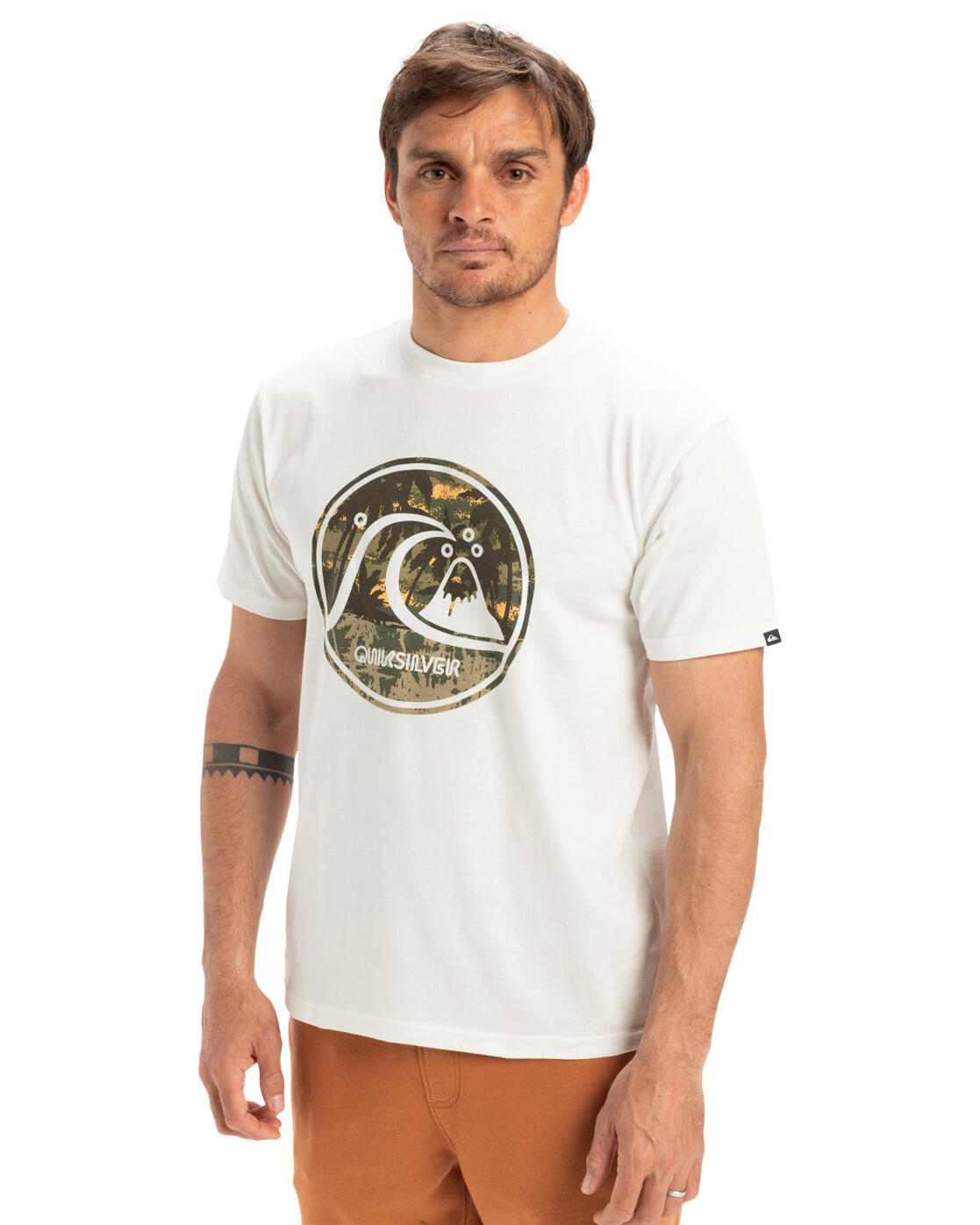 T-shirt à manches courtes EVO BUBBLE WRAPPED Blanc Homme 3/4