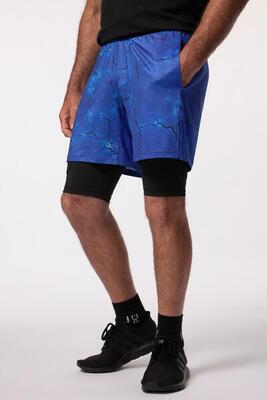 Heren functionele bermuda iron anvil fitness quickdry all-over print
