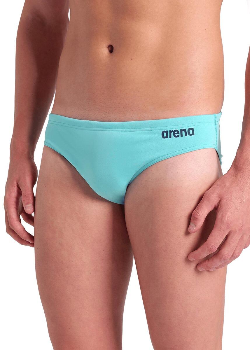 Arena Team Solid Swim Brief - Acqua / Blu navy - Taglia UK 36 3/6