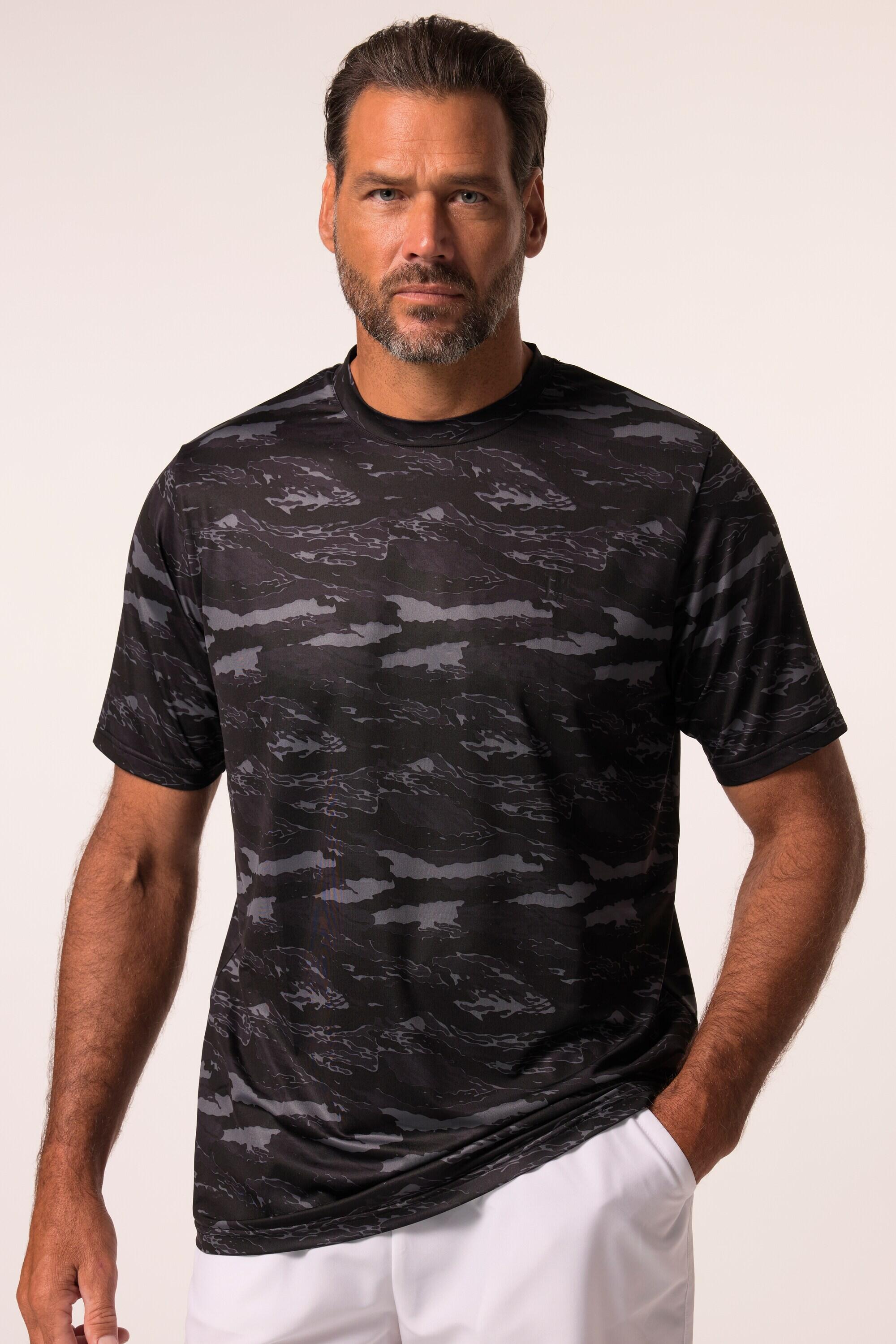 JAY-PI T-shirt tecnico JAY-PI uomo tennis stampa grafica nero