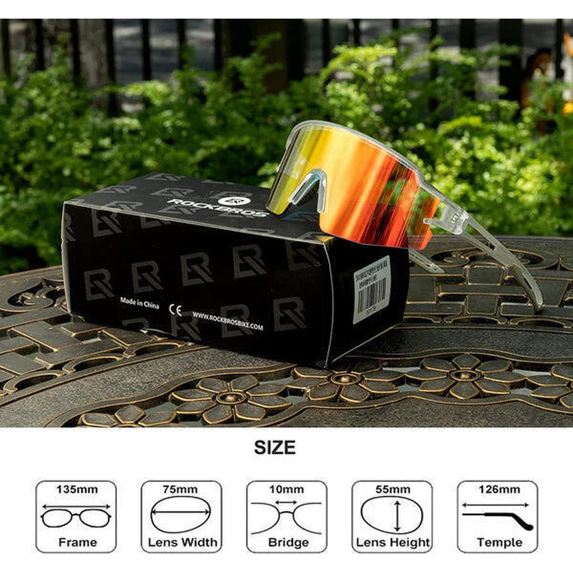 Ochelari de soare biciclete de oras fotocromatici, protecție UV, Negru