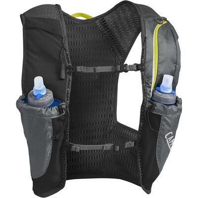 Camelbak nano hardloopvest - maat m - incl. 2 stuks 500 ml flessen - grijs