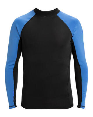 Langärmliges surf-t-shirt mit upf 50 everyday heat blau