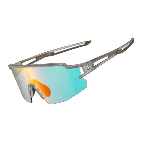 ROCKBROS Óculos de ciclismo fotocromáticos Proteção UV Lentes laranja - Preto