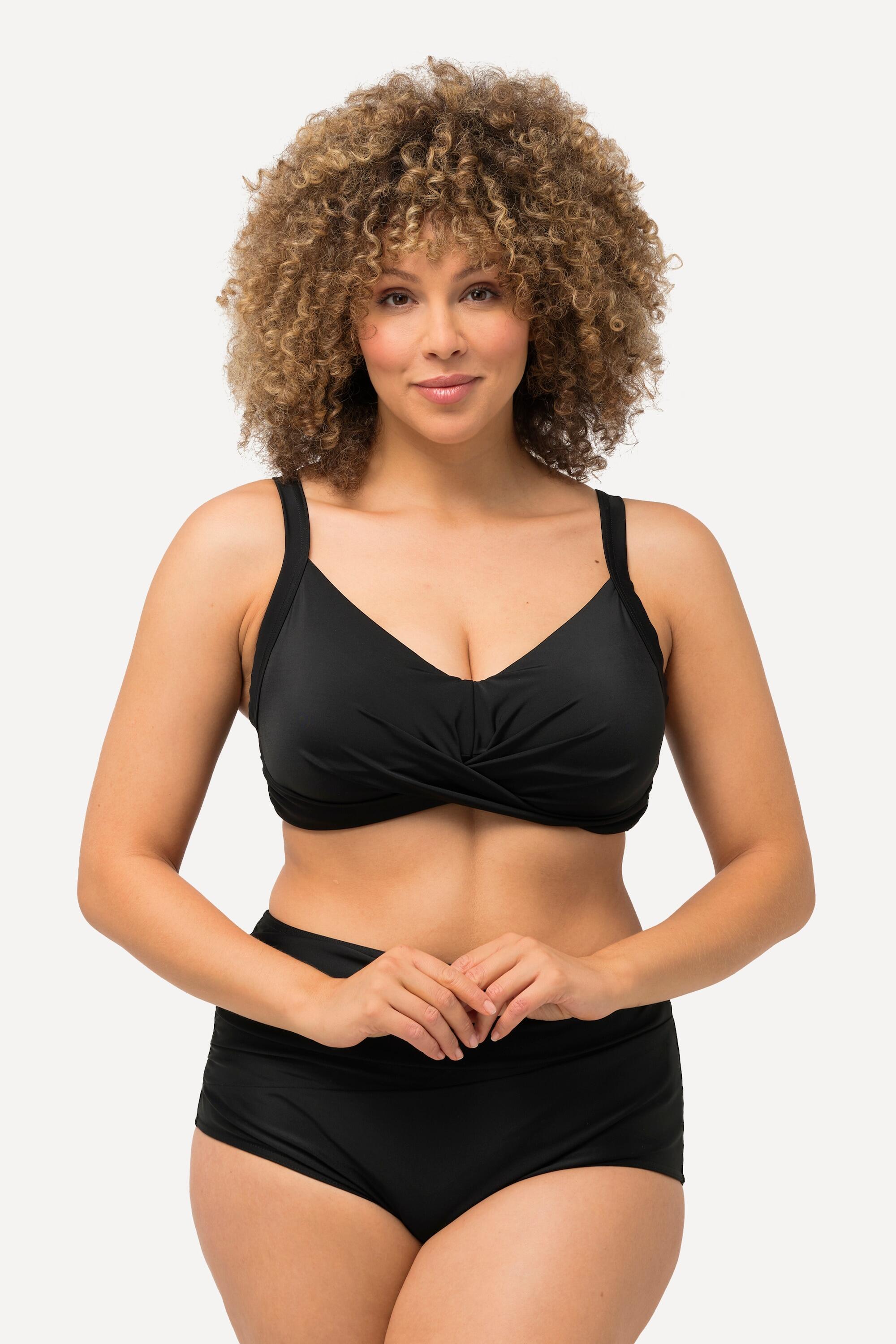 ULLA POPKEN Damen Bikini-Top Drapierung Softcups Träger verstellbar