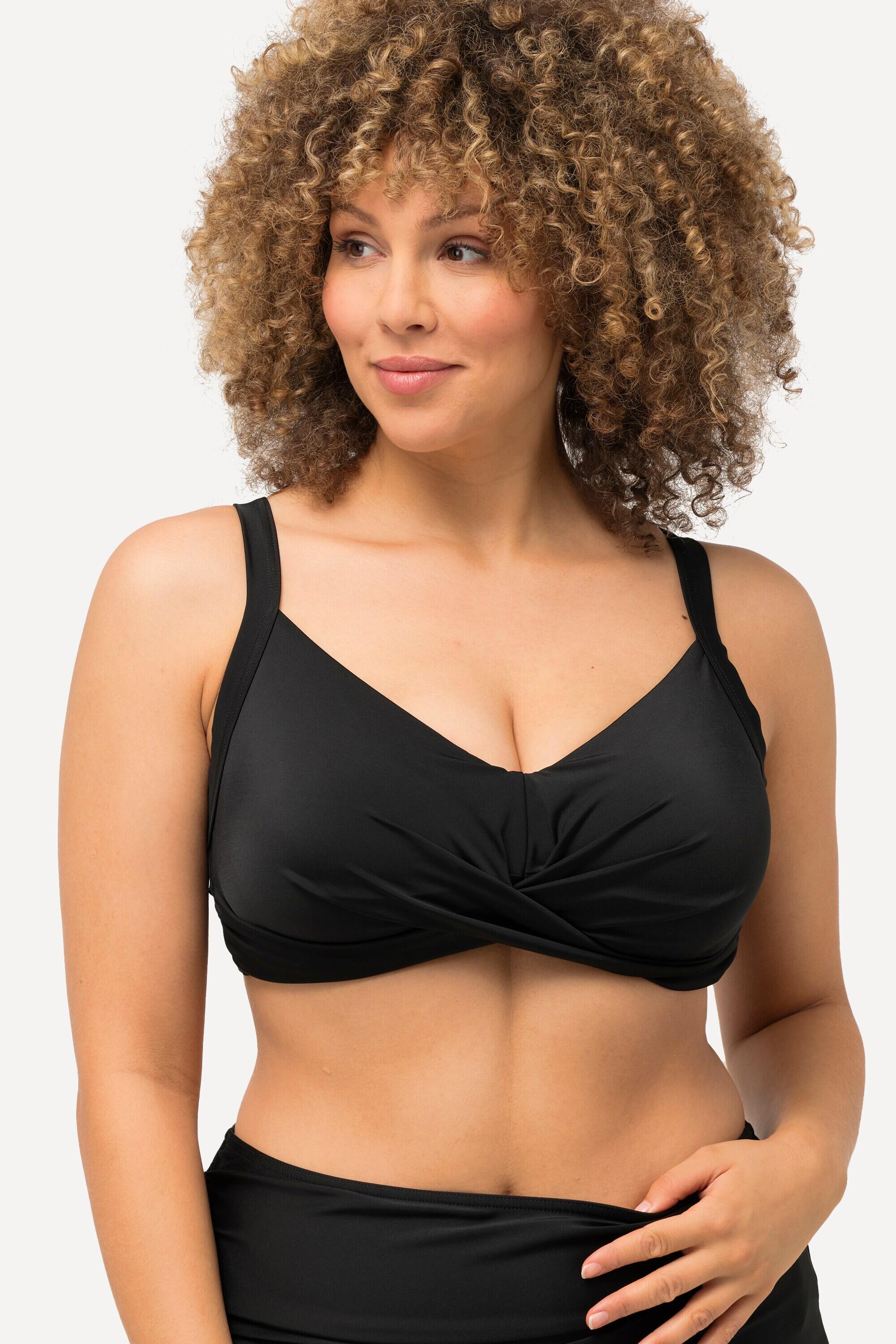 Femme Haut de bikini drapé bonnets souples bretelles réglables 9/11
