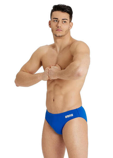 Arena Team Solid Swim Brief - Blu reale / Bianco - UK Taglia 26