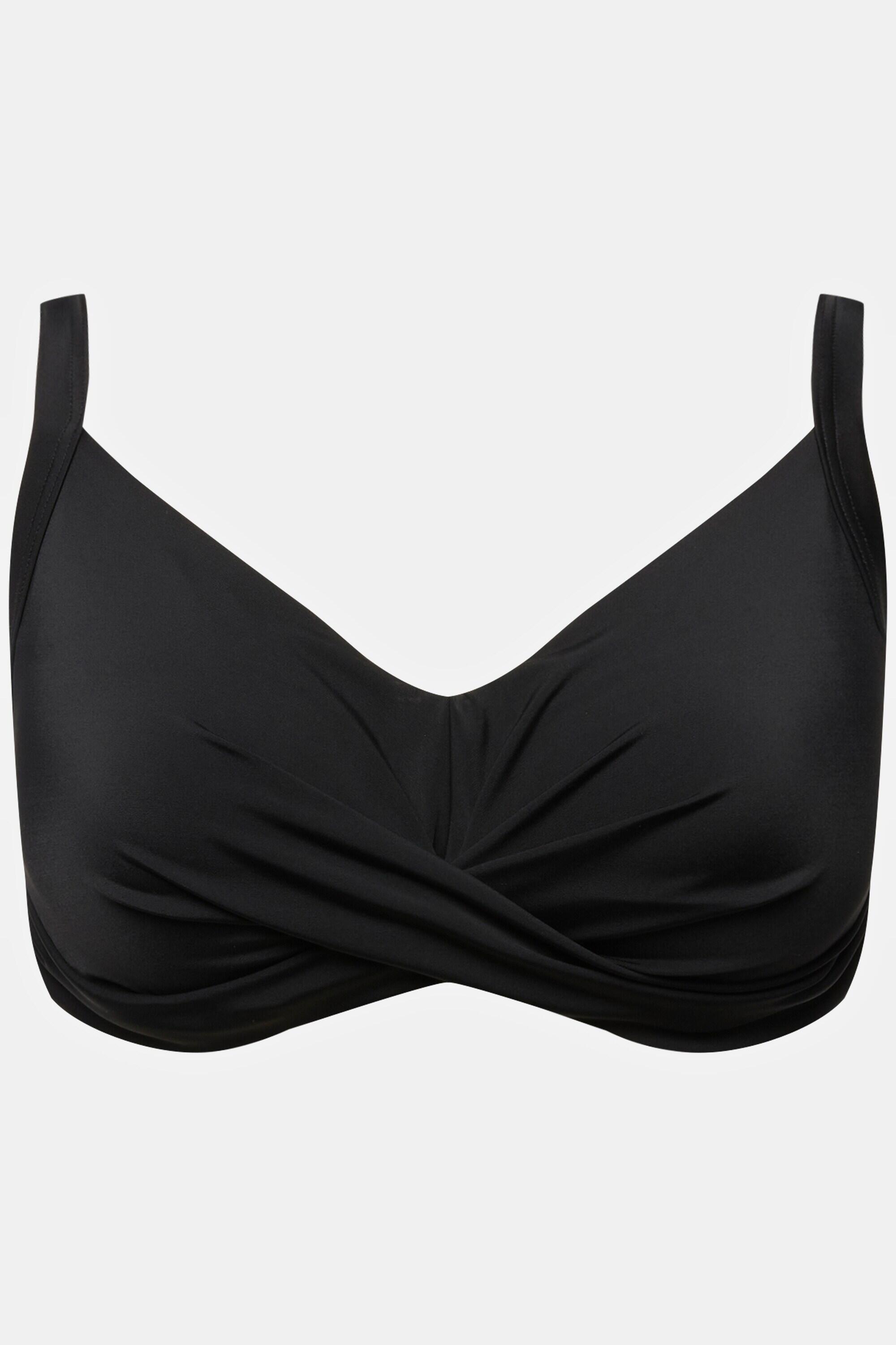 Femme Haut de bikini drapé bonnets souples bretelles réglables 5/6