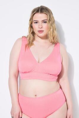 Damen Bikini-Top Softcups Glitter Shaping