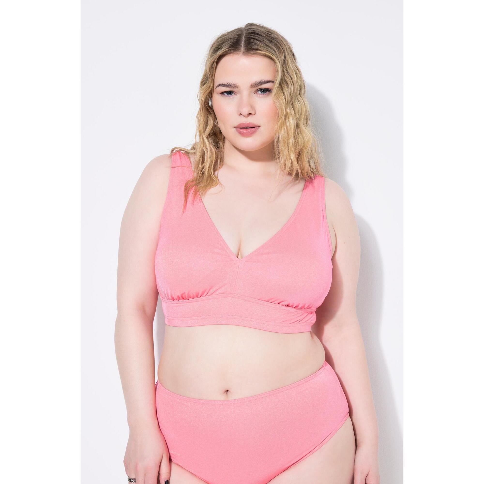 Damski Top bikini miękkie miseczki brokat