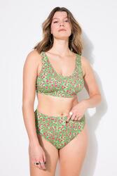 Femme Haut de bikini bonnets souples imprimé léopard