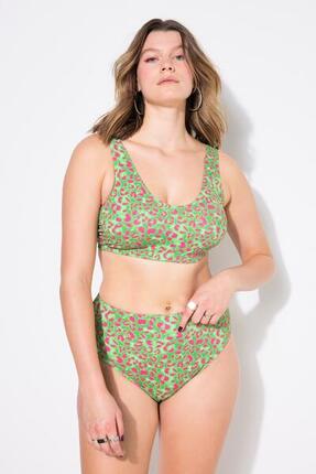 Femme Haut de bikini bonnets souples imprimé léopard