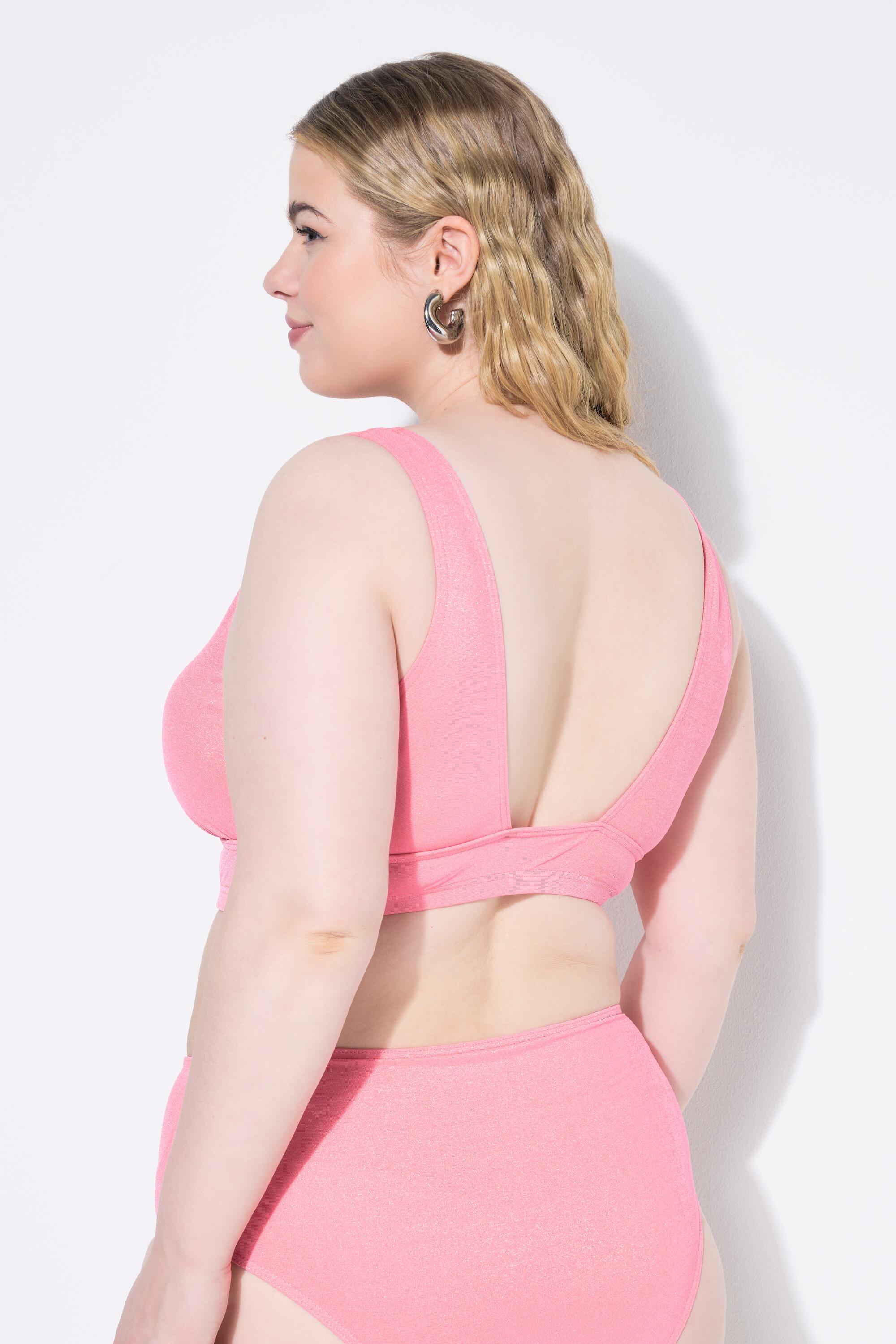 Femme Haut de bikini à coques souples tissu pailleté 2/4