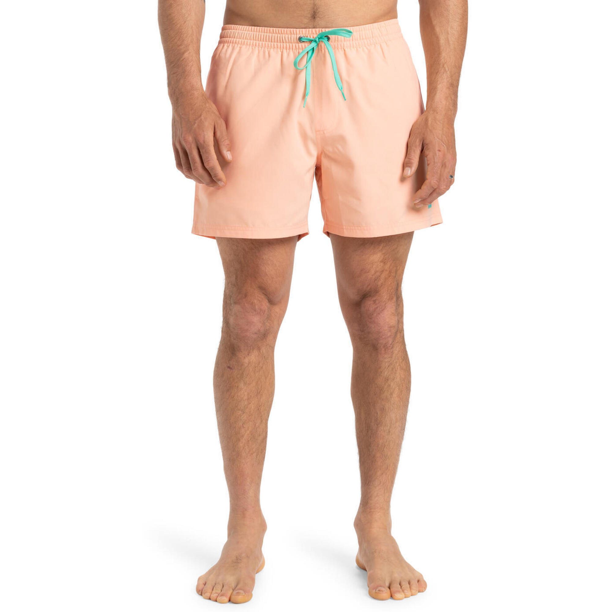 Quiksilver - Short De Bain Everyday Solid Volley 15" Rose Homme - Boardshort - Rose -  L - Decathlon