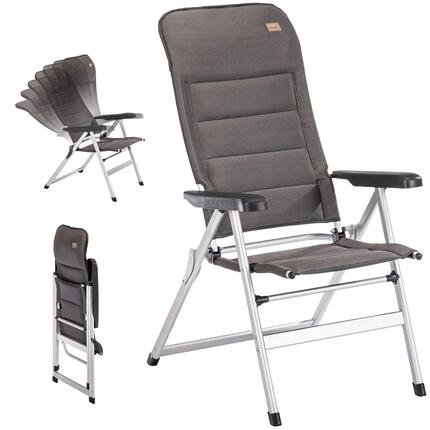 Seconde vie - Fauteuil de camping Lepola - aluminium - pliant - dossier réglable