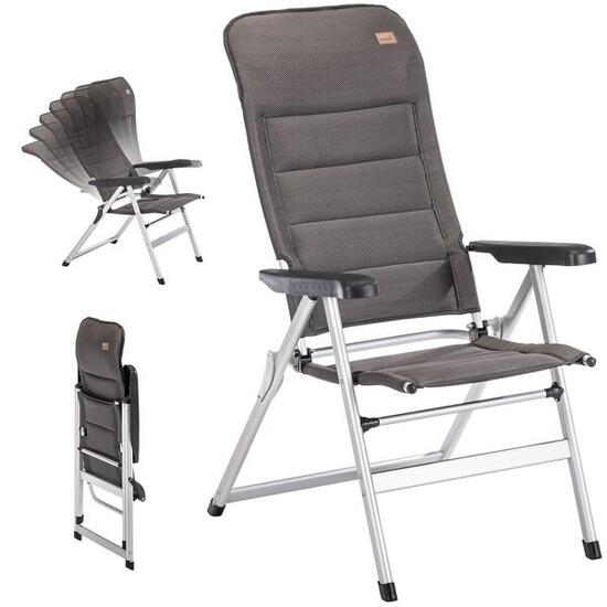 Seconde vie - Fauteuil de camping Lepola - aluminium - pliant - dossier réglable