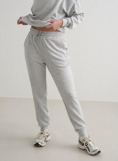 Damen Sweatpants Atmungsaktiv Hellgrau