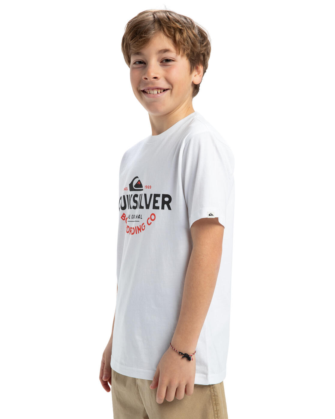 T-shirt à manches courtes EV TYPED OUT Blanc Garçon 3/4