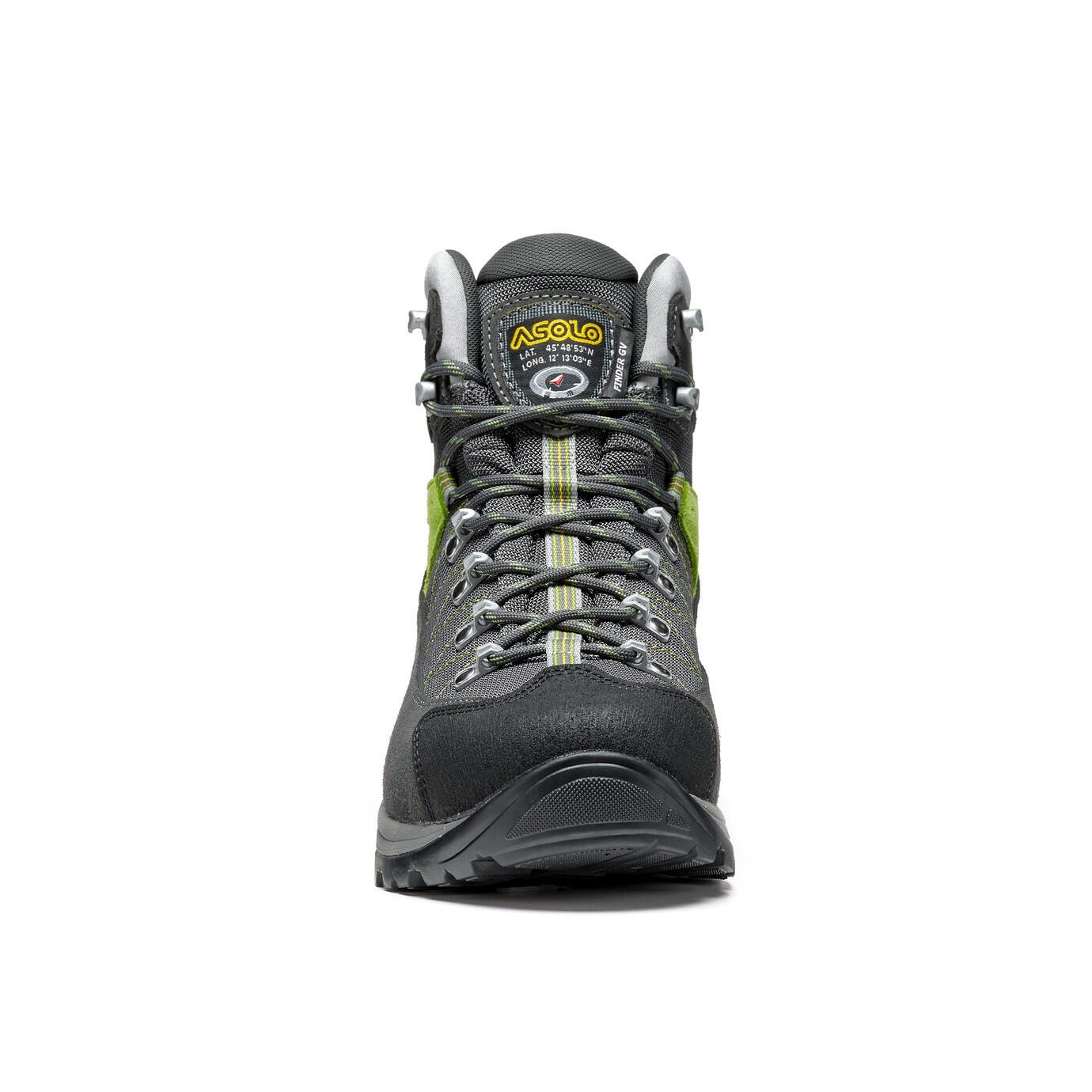 Asolo Finder GV Walking Boots-Graphite/Green Lime 5/7