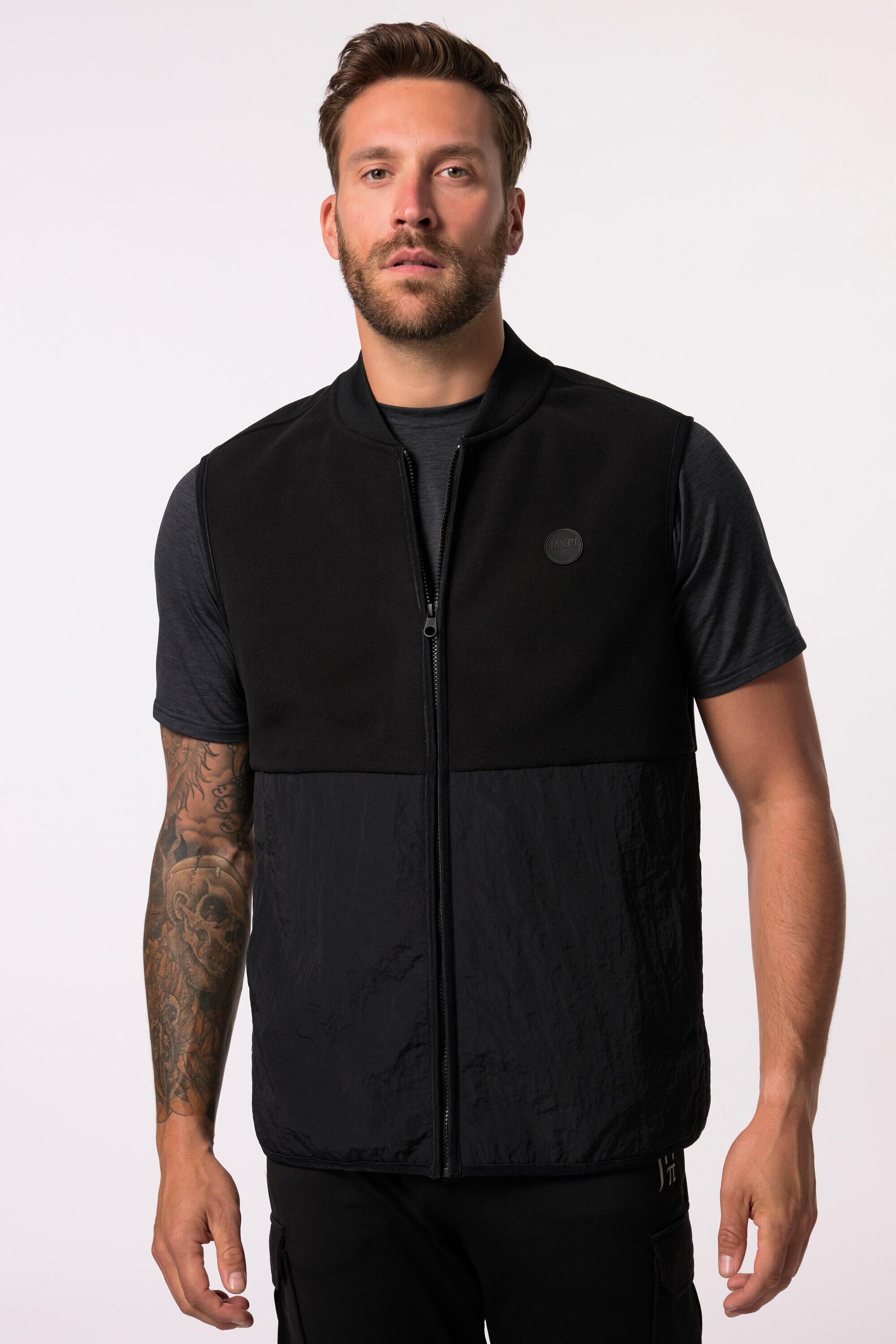 JAY-PI JAY-PI Golf Men's Fleece Gilet Teddy Collar Black