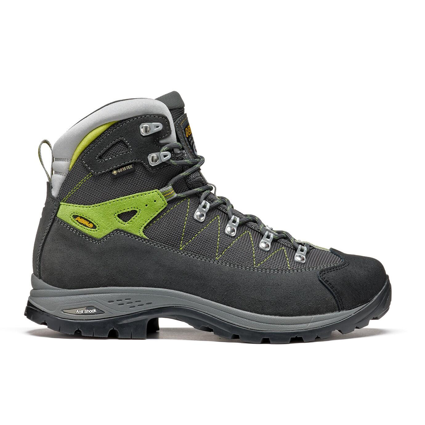 Asolo Finder GV Walking Boots-Graphite/Green Lime 2/7