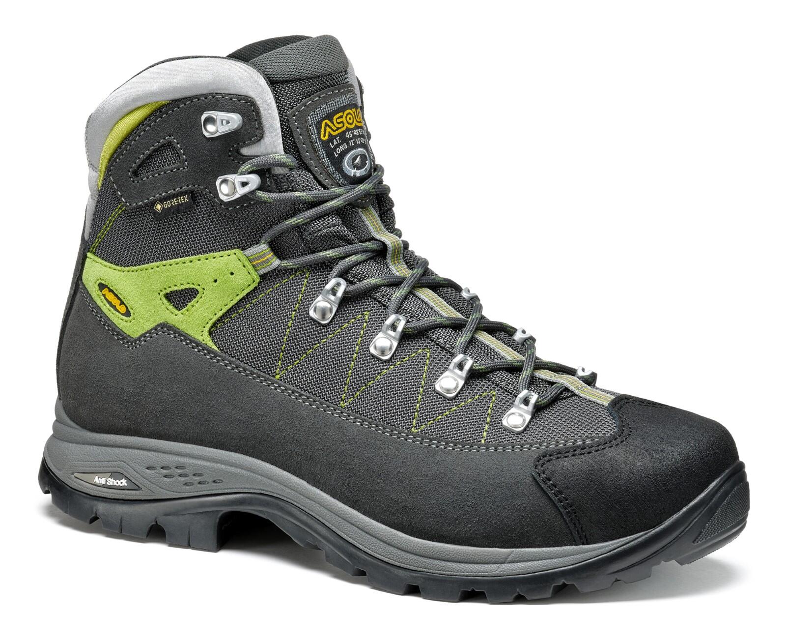 Asolo Finder GV Walking Boots-Graphite/Green Lime 1/7