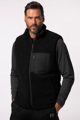 Heren omkeerbare bodywarmer outdoor nylon/teddy tot 7xl