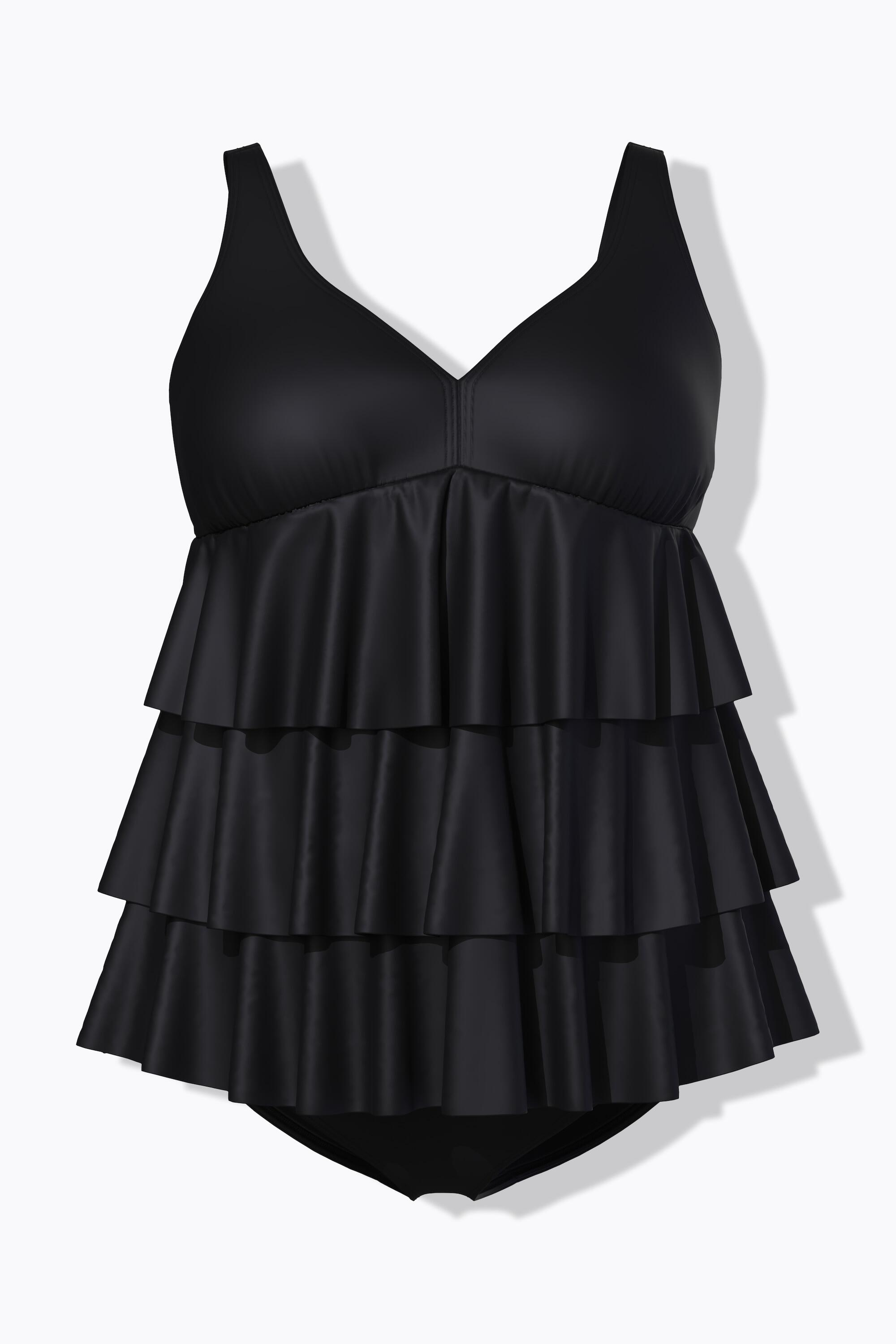 Femme Tankini à volants bonnets souples matière recyclée 6/7