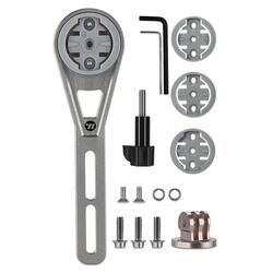 Support compteur vélo WEST BIKING YP0719438 titane, fixation sur guidon