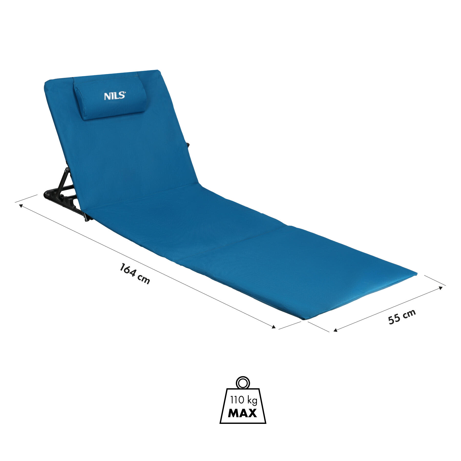 Strandmat met verstelbare rugleuning NC3015 NILS 3/7