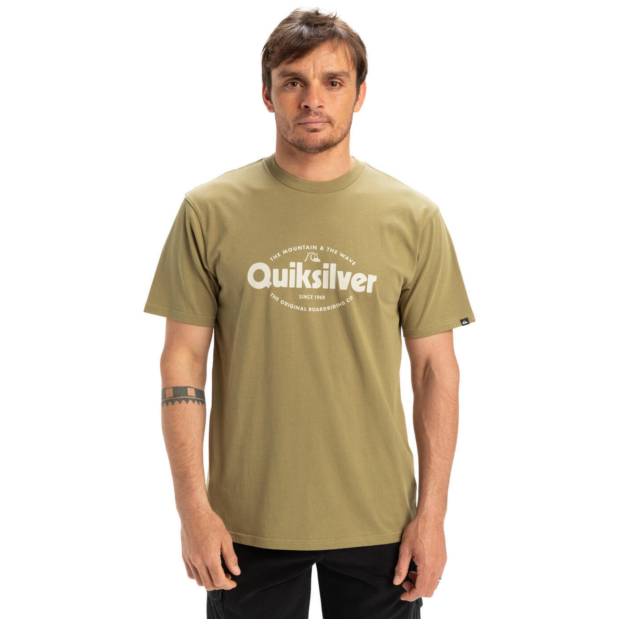 Quiksilver - T-shirt À Manches Courtes Ev Shape All Day Beige Homme - T-shirt Manches Courtes - Beige - Decathlon