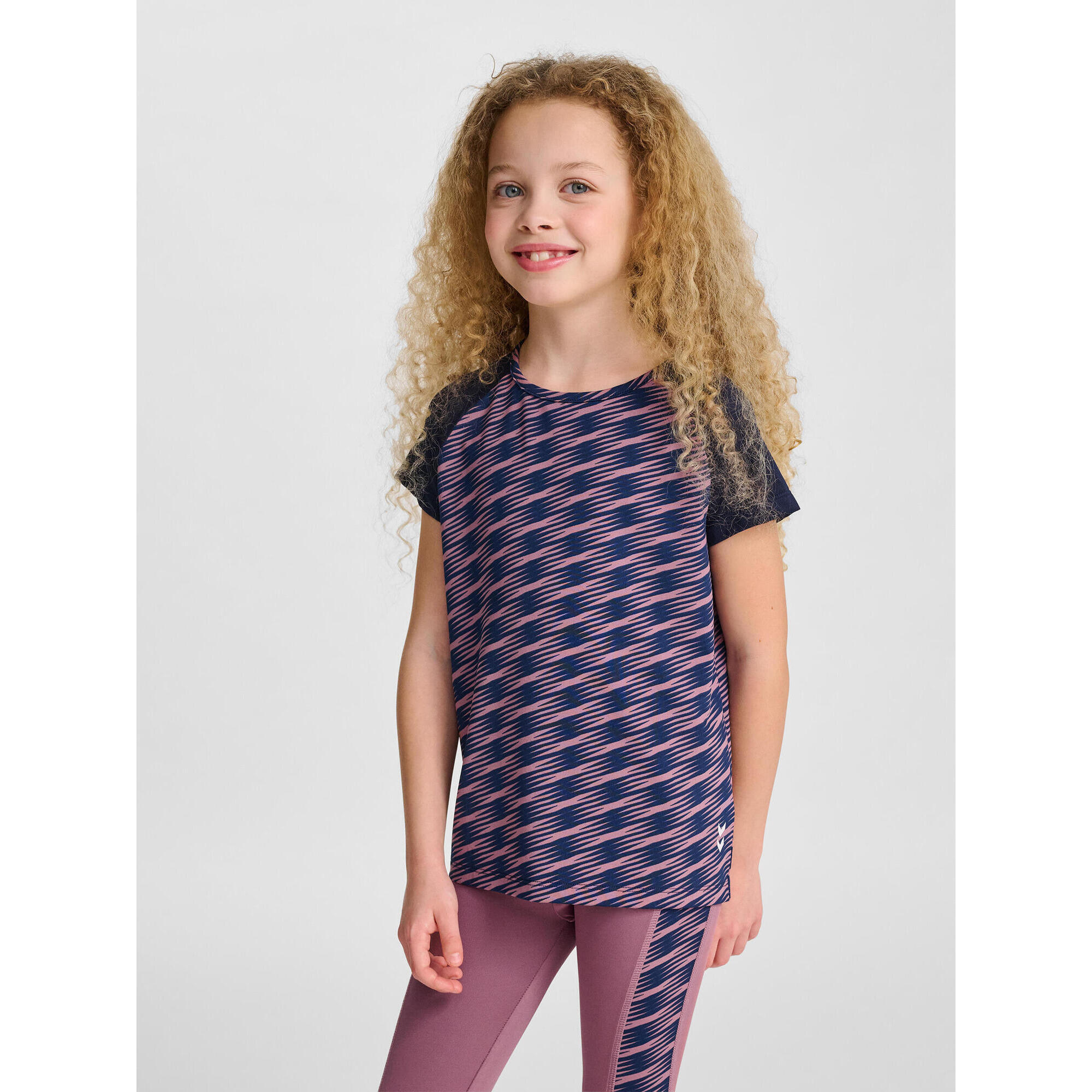 Hummel - Enfiler T-shirt Hmljr Mix Fille Hummel - T-shirt Manches Courtes - Violet - Decathlon