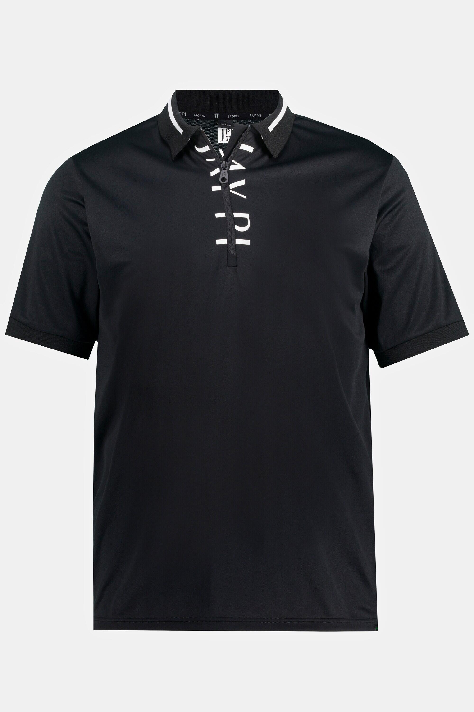 Herren Poloshirt Golf Zipper Halbarm Kontrast Details 10/13