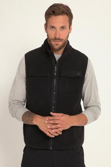 Herren Fleece-Weste Outdoor Stehkragen Taschen