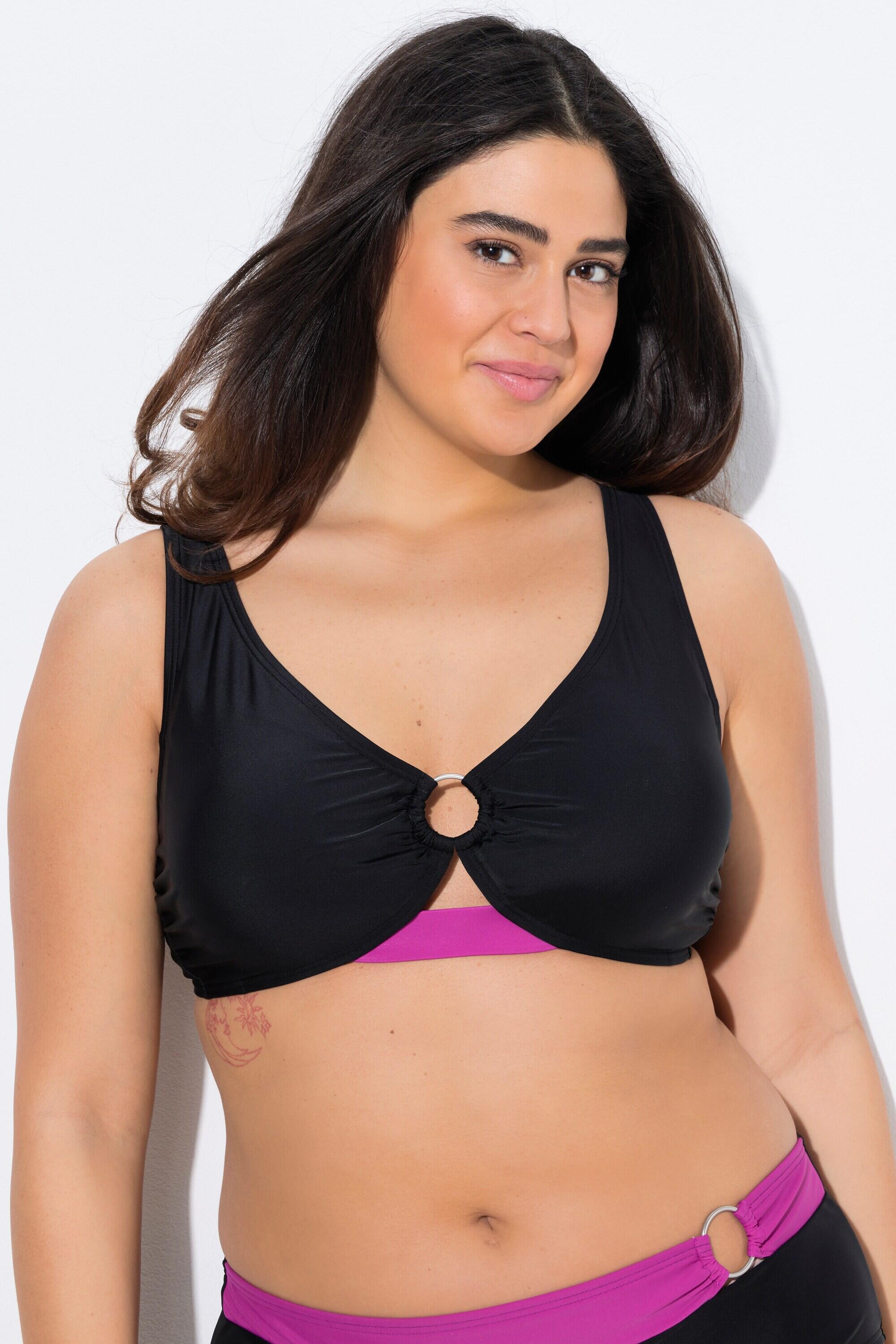 Femme Bikini anneau décoratif bonnets souples bretelles réglables 4/7