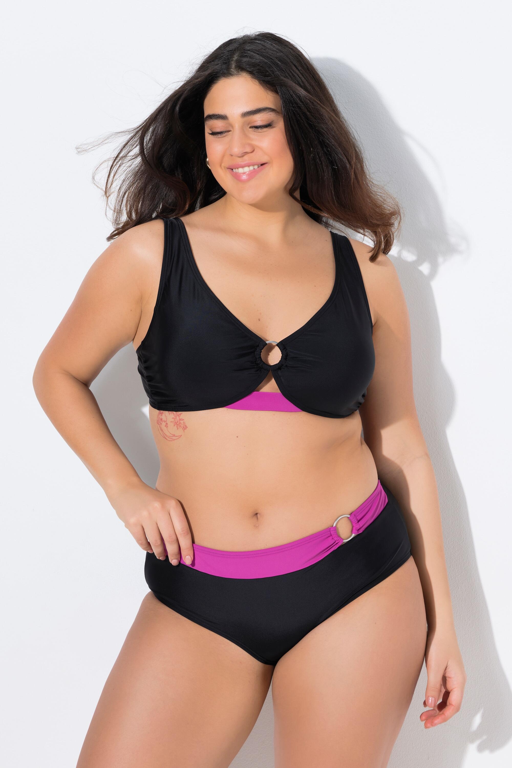 Femme Bikini anneau décoratif bonnets souples bretelles réglables 5/7