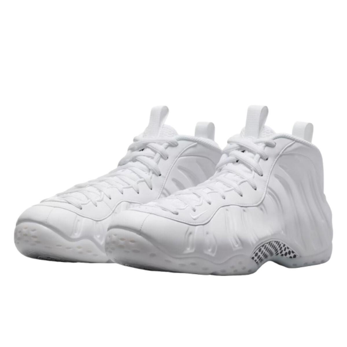 Chaussures  Air Foamposite One Triple White 2/4