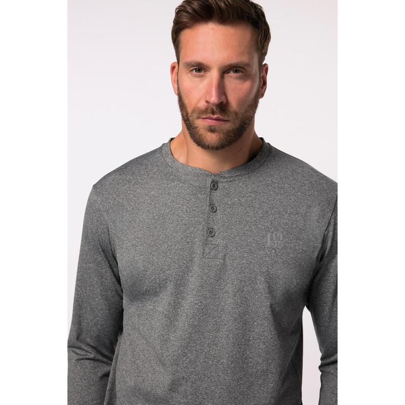 Męska Funkcyjna koszulka henley FLEXNAMIC® trekking długi rękaw