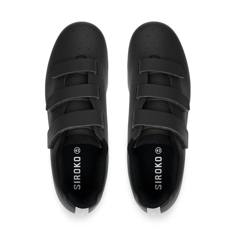 Chaussures vélo route Cyclisme Homme et Femme RideRev Black Noir 4/7