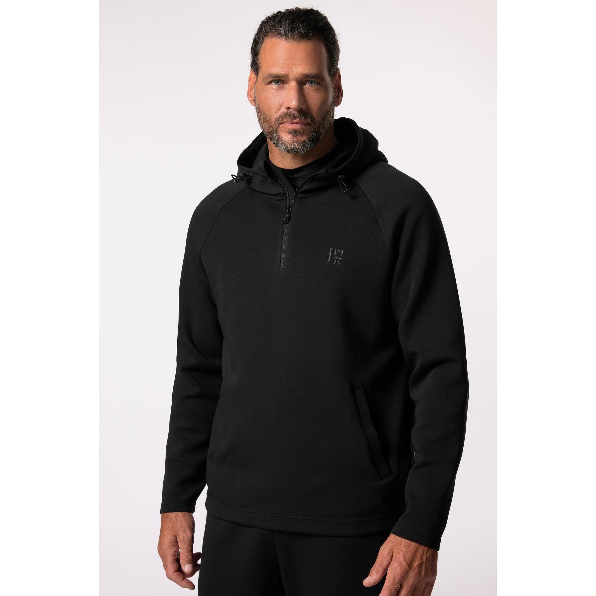Jay-pi - Hommes Pull Camionneur Collection Fitness Col Zippé - Jusqu'au 7 Xl - Sweat Zippé - Noir - Decathlon