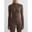 Femme Veste de Course Zippée Sans Couture Respirante Marron